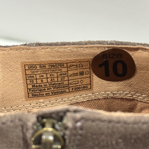 NIB UGG Corinne Suede Leather Boot, 10 - Picture 13 of 13